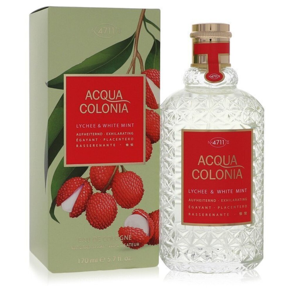 4711 Acqua Colonia Lychee & White Mint by 4711 Eau De Cologne Spray (unisex) 5.7